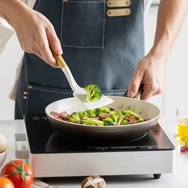 Kitchen PP Handle Silicone Cookware Set 12Pcs Silicone Kitchen Utensil Set Kitchen Gadgets Kitchen Tools With Storage Bucket - Image 4