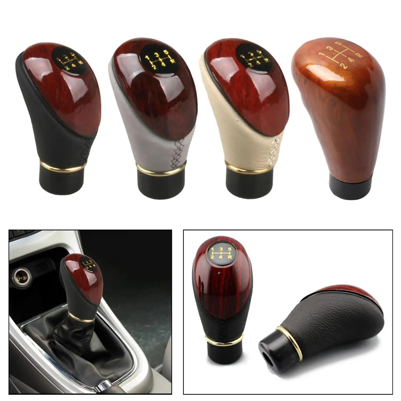 Manual Gear Knob, 5speeds, Replacement, Fittings, Interior Parts Universal Spare Part