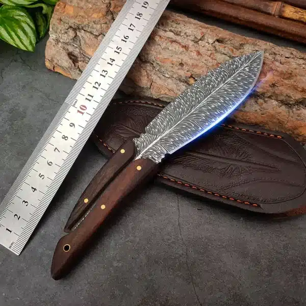 3 Inches Butcher Boning Knife Wood Handle Utility Knife Slicing Meat Fruit Fish Filleting Knife Chef Cooking Kitchen Knives - Image 2