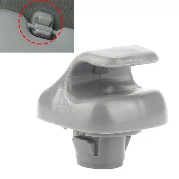 1Pc Car Interior Sun Visor Plastic Clips Hanger Hook Accessories Car Sunshade Card Buckle Grey Replace Parts Fit for Honda - Image 3