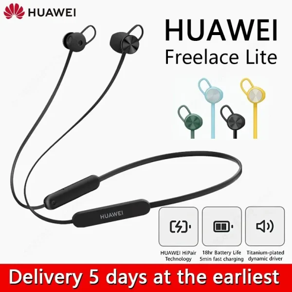 Huawei Freelace Lite Wireless Bluetooth Earphone Original Earbuds Sport Noise Reduction Headphone In-ear Earphone Headset