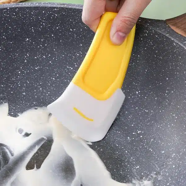 Kitchen Scraper Oil Stain Cleaning Silicone Spatula Cake Baking Pastry Gadgets Dirty Pan Pot Dishes Cleaner Tools Scraper - Image 5