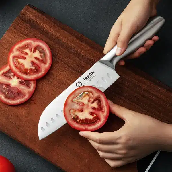 1-7pcs Chef Knife Set Hollow Handle Knife Set Stainless Steel Household Slicing Kitchen Knives Meat Cleaver Chopping Knife - Image 5