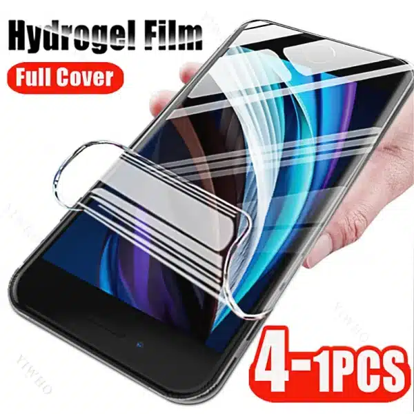 4-1pcs for Apple Iphone 8 7 6 6s Plus SE 2020 2022 Screen Protector Full Glue Hydrogel Film for Iphone 8Plus 7Plus SE2022 SE2020