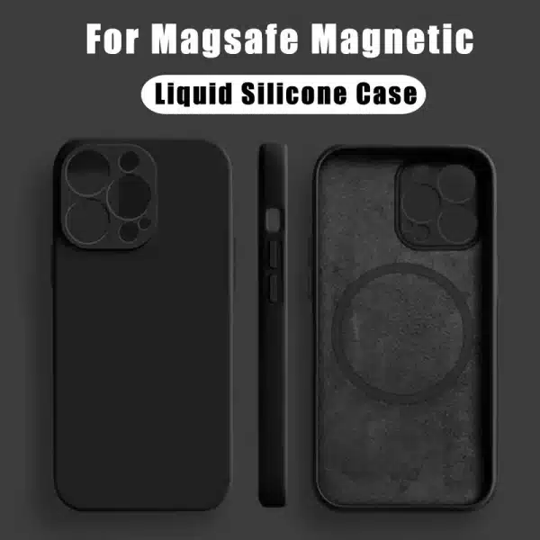 Liquid Silicone Case For Magsafe For iPhone 16 15 13 12 14 Pro Max Plus Mini Shockproof Magnetic Cover Wirless Charger Aceessory