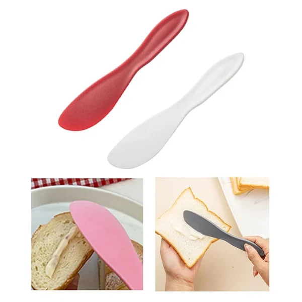 Kitchen Silicone Spatula Translucent Cooking Dough Scraper Cream Butter Smoother Heat-Resistant Utensils Baking Cake Tools