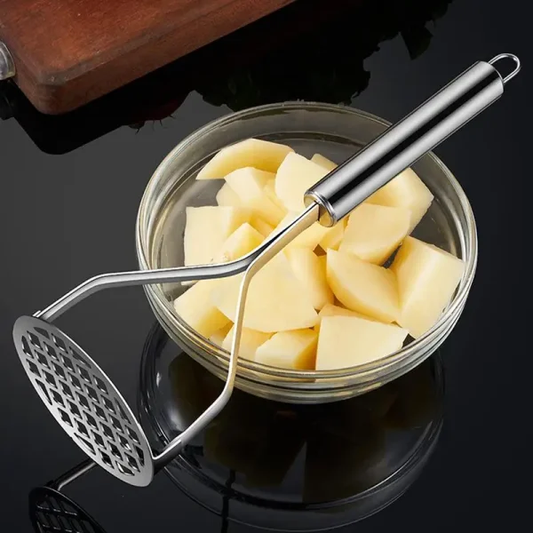 Kitchen Gadget Creative Mud Press Masher Puree Juice Maker Stainless Steel Potatoes Crusher Pusher Fruit Tools - Image 2