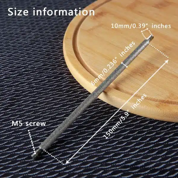 Diamond Sharpening Bar 6mm Cylindrical rod Diamond sharpening stones Kitchen Knife sharpening whetstone Ruixin Pro RX-009 - Image 2