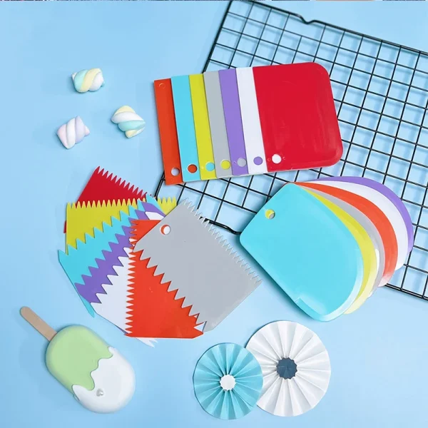 Cake Scraper Spatula Decorating Tools For Baking Kitchen Pastry And Bakery Accessories Gadget Set Fondant Tool Bakeware Utensils