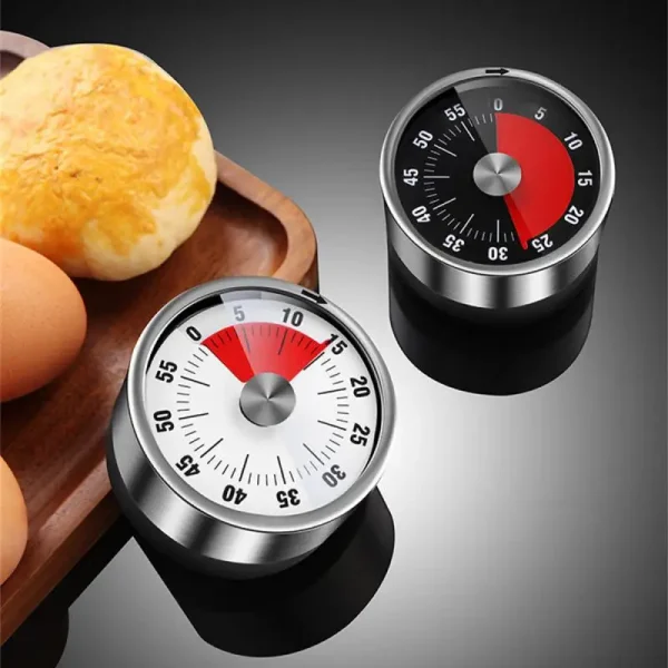 1/2PCS Magnet Adsorption Kitchen Timer Mechanical Alarm Clock Cooking Study Egg Reminder Countdown Timer Kitchen Gadget - Image 5