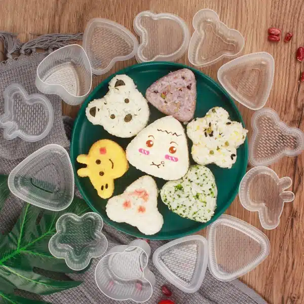 Cartoon Shape Onigiri Rice Ball Set Sushi Rice Maker Mold Japanese Press Maker Mold DIY Tools Bento Kitchen Gadgets Accessories - Image 2