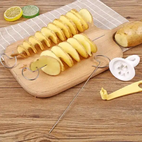 1 Set Of Twisted Potato Slice Cutter Spiral DIY Manual Creative Kitchen Gadgets - Image 2