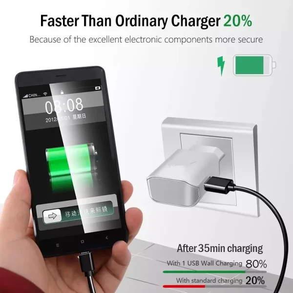 For Samsung S10 S8 S9 Plus Fast Charger Adapter 9V 1.67A Quick Charge Type C Cable for Samsung A40 A50 A52 A51 A60 note 10 8 9 - Image 4