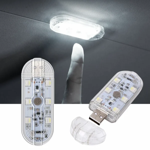 Touch Interior Light Car Reading Ceiling Light Magnetic Camper Trunk LED Interior Replacement Parts Car Interior Lighting