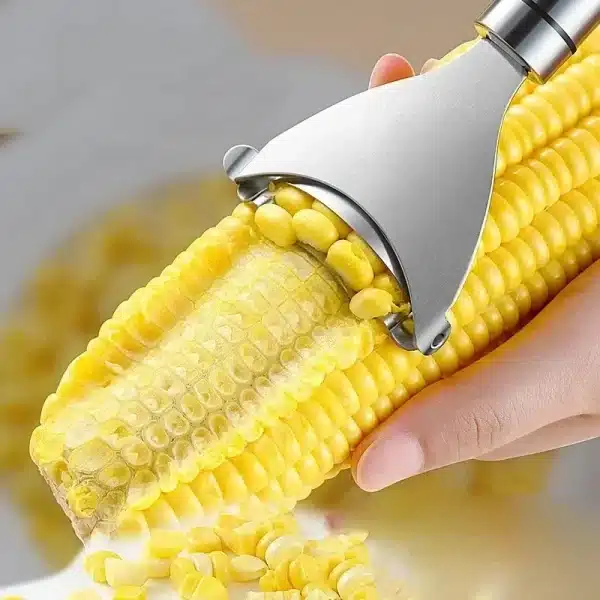 Stainless Steel Corn Peeler Serrated Corn Stripper Peelers Cob Shaver Planer Thresher Cutter Kitchen Fruit Vegetable Gadget Tool - Image 3