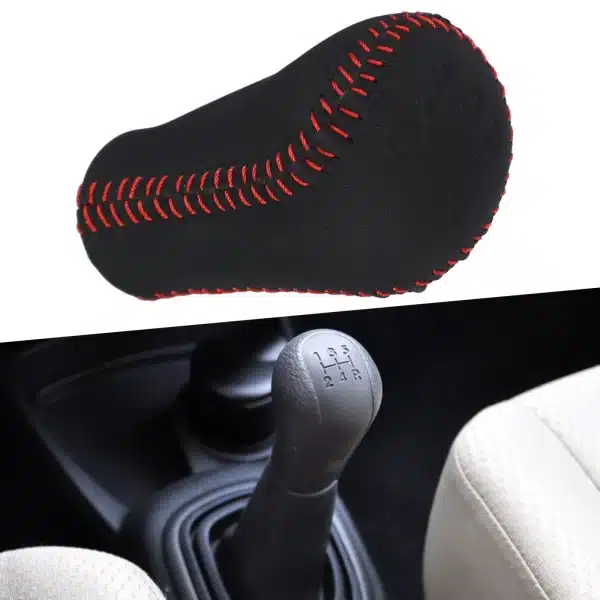 5 Speed Leather Automatic Gear Shift Knob Lever For Toyota For Yaris For Camry For RAV4 Car Interior Replacement Parts - Image 4