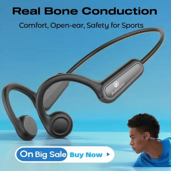 Bluetooth 5.3 Conduction Headphones Wireless Earphones IPX5 Waterproof Sports Headset with Mic for Workouts Running Driving
