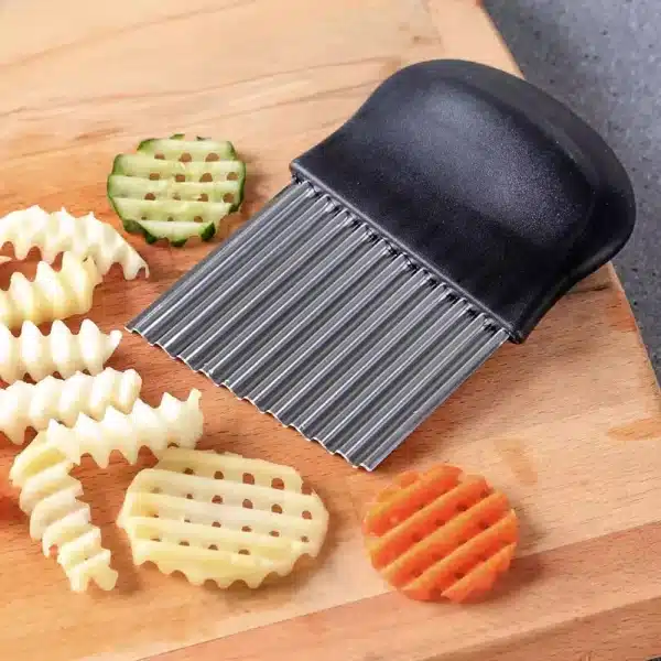 Potato Cutter Chips French Fry Maker Peeler Cut Dough Fruit Vegetable Kitchen Accessories Tool Knife Chopper Crinkle Wavy Slicer - Image 2