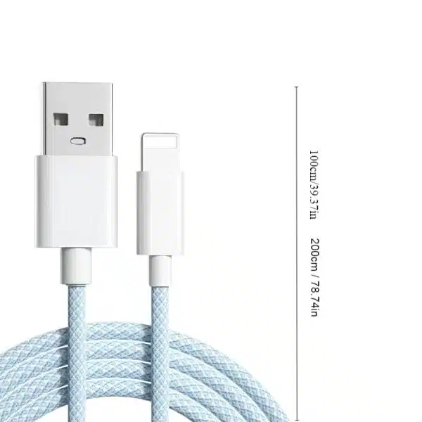 1/2/3 PACK, 3.3ft/6.6ft, USB-A to Lightning, 2.4A fast charging cable for Apple phone, for iPhone6/7/8plus/X/XR/XS/11/12/13/14P - Image 2