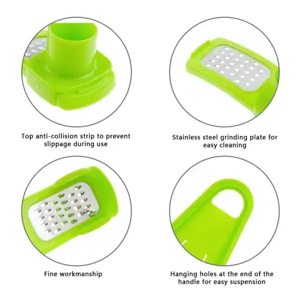 1/2pcs Mini Garlic Grinder Creative Press Kitchen Mash Manual Garlic Mashing Green Kitchen Gadgets - Image 4