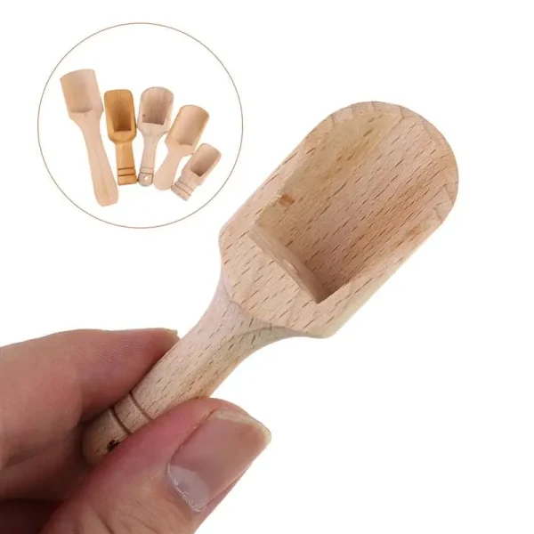 5Pcs/set Salt Shovels Wooden Handle Mini Salt Shovel Scoop Teaspoon Ground Milk Coffee Scoops Condiment Kitchen Tools Gadgets - Image 5