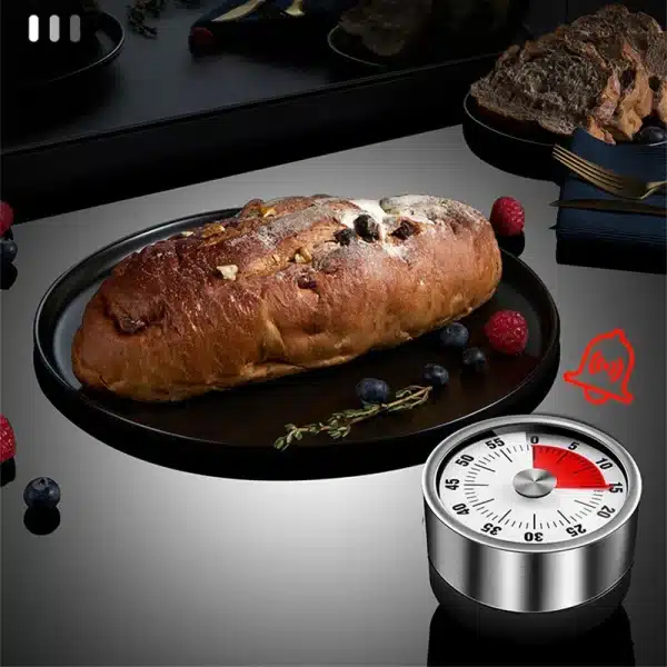 1/2PCS Magnet Adsorption Kitchen Timer Mechanical Alarm Clock Cooking Study Egg Reminder Countdown Timer Kitchen Gadget - Image 4