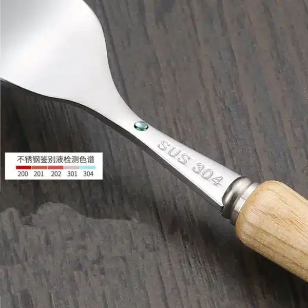 Wooden Handle Cutlery Set 304 Stainless Steel Knife Fork Spoon Teaspoon Dinnerware Set Japanese Tableware Kitchen Utensils - Image 5