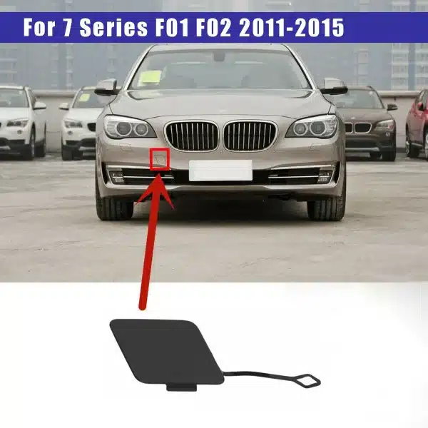 Car Front Tow Eye Hook Cover 51117335048 for BMW 7 Series F01 F02 2011-2015 Bumper Towing Caps Replacement Spare Parts - Image 2