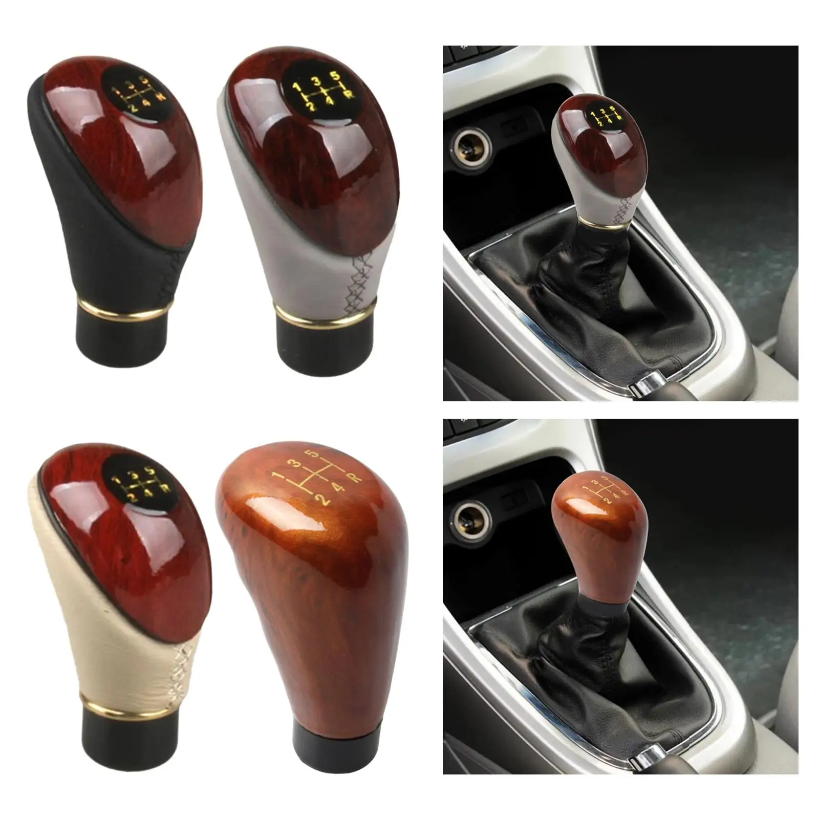 Manual Gear Knob, 5speeds, Replacement, Fittings, Interior Parts Universal Spare Part