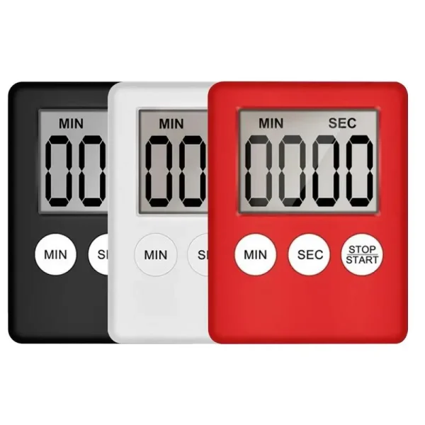 Kitchen Timer Digital Countdown Timers LED Display Cooking Timers Memory Function Study Stopwatch Beep Alarming Kitchen Gadget - Image 5