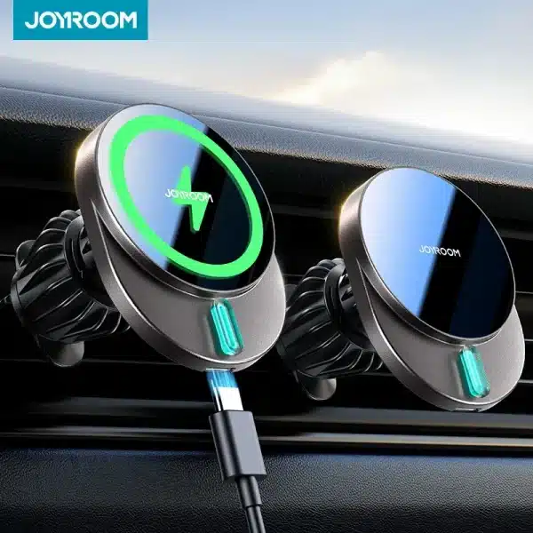 Joyroom Magnetic Car Phone Holder 15W Wireless Charging Car Phone Mount Charger Air Vent Phone Holder For iPhone 16/15/14/13/12