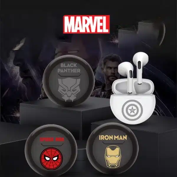 Marvel Captain America wireless Bluetooth earphones semi in ear cartoon Spider Man Bluetooth earphones super long standby