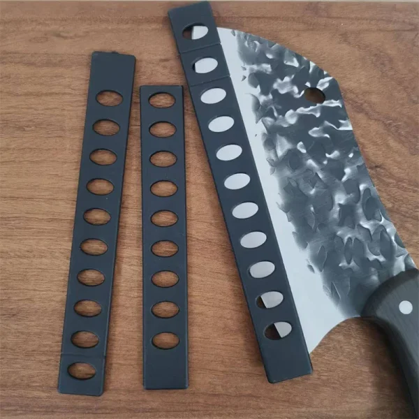 3PCS Knife Blade Protector Cover Plastic Sheath Kitchen Knife Protective Sleeve Edge Blade Protector Kitchen Tool 16.5/18.5/21cm