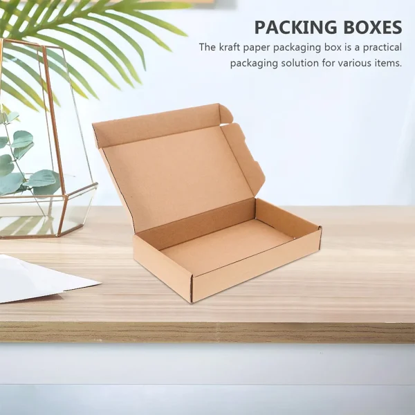 10 Pcs Cardboard Boxes Carton Mailing Kraft Paper for Small Business Brown Shipping Gift Bulk - Image 3