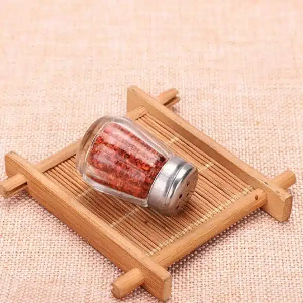 Kitchen Supply Spice Salt Pepper Seasoning Shaker Jar BBQ Outdoor Cooking Tool Glass Bottle Small Mini Portable Barbecue Gadget - Image 4