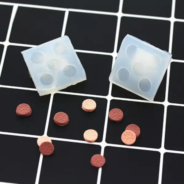 5Pcs/Set Mini Biscuit Silicone Mold Fondant Sugar Cake Decoration Chocolate Clay Epoxy Crystal Molds Baking Kitchen Accessories - Image 6