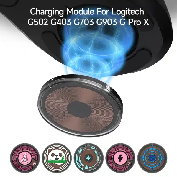 Gaming Mouse Wireless Charger Qi Module For Logitech Pro 2 Lightspeed G502 X Plus G703 G903 G Pro X Superlight 2 DEX G403 Shell