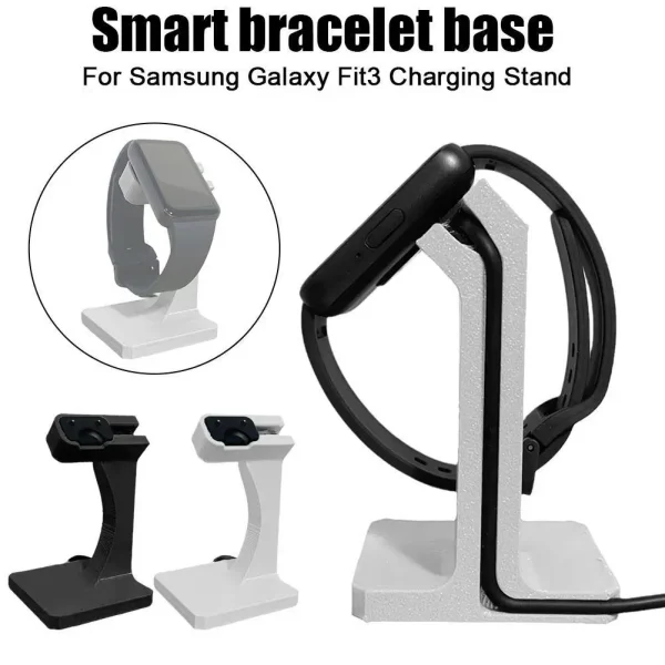 Wireless Charging Stand for Samsung Galaxy Fit3 Smartwatch Storage Bracket 3D Printing for Samsung Fit3 Bracelet Charging Base