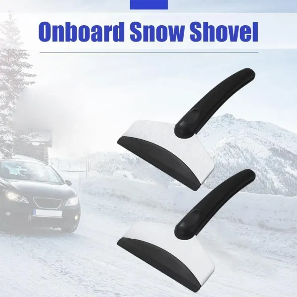 Car Snow Shovels Windshield Stainless Steel Ice Scraper Hosuhold Kitchen Cleaner Squeegee Knife Car Snow Cleaning Tools - Image 2