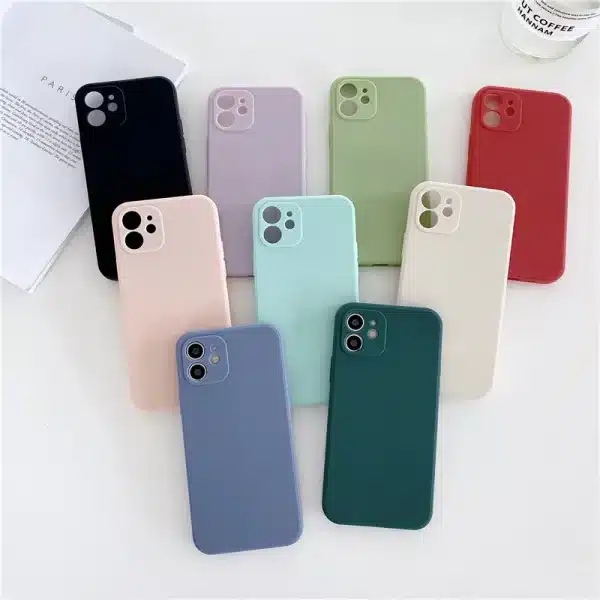 Ultra Thin Shockproof Silicone Phone Case For iPhone 12 11 13 Pro Max XS X Case for iPhone XR 6 6s 7 8 Plus Soft Cases