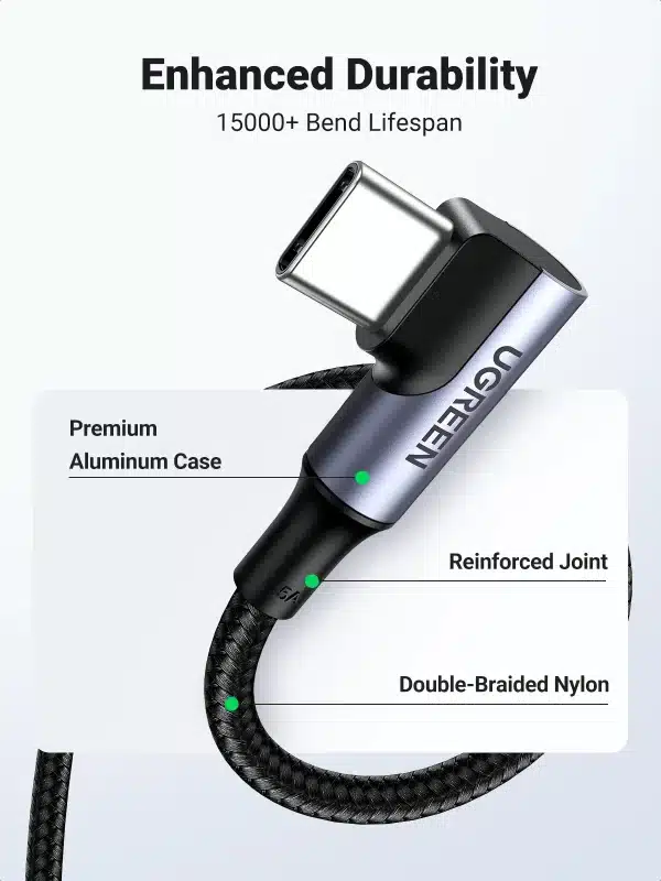 UGREEN PD 100W USB C to USB C Charging Cable for Samsung S10 S20 MacBook Pro iPad 2020 Quick Charger 4.0 PD Fast Charging Cord - Image 6