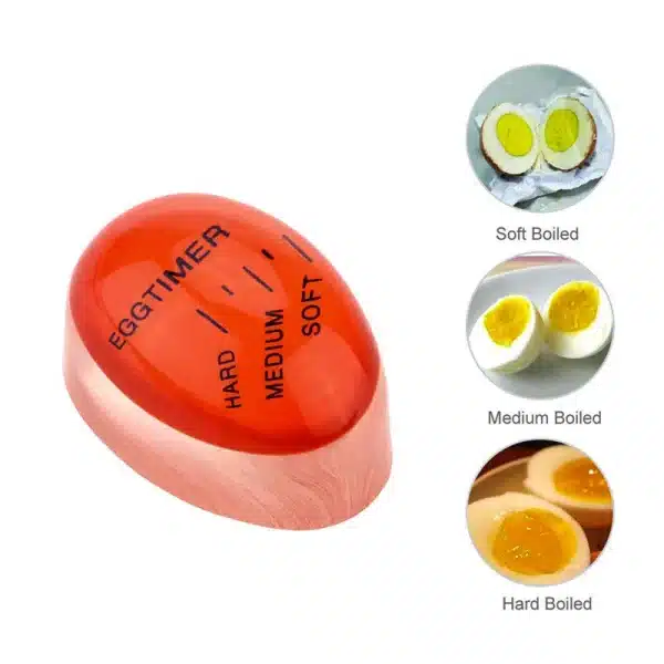 Creative Kitchen Timers Boiled egg special timing gadget cooking set Color show the soft and hard of the egg in real time in Pot - Image 2