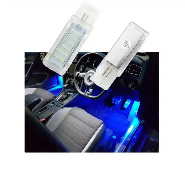 2pcs For Vw Golf Mk7 7.5 Gtd Gti R Led Vw Blue Footwell Door Interior Light Car Interior Replacement Parts Accessories - Image 3