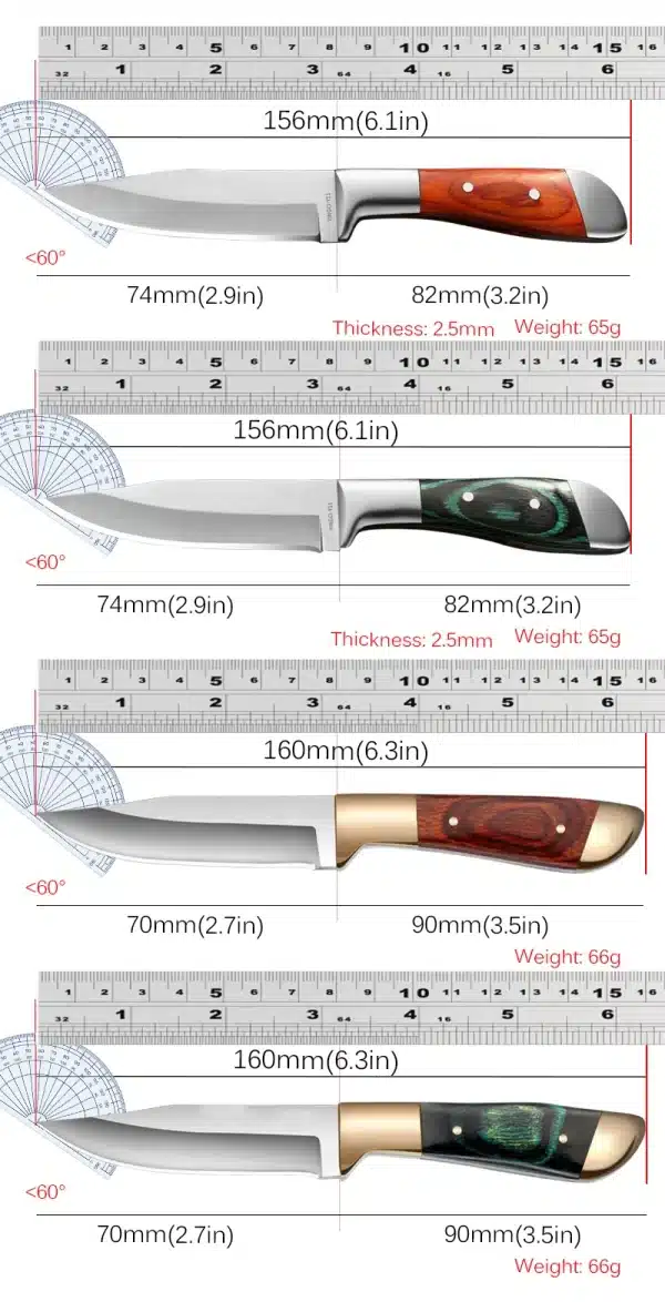 Stainless Steel Mongolian Knife Multifunctional Hand Knife BBQ Meat Cleaver Household Kitchen Vegetable Fruit Peeling Knife - Image 2