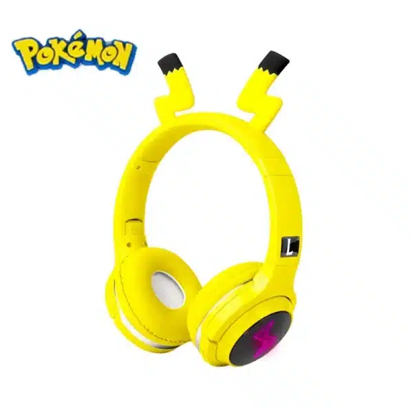 Bluetooth Pikachu Children's Headphone Wireless Neckband Headphones Cartoon Headset Music Earphones Live Stream Learning Earbuds