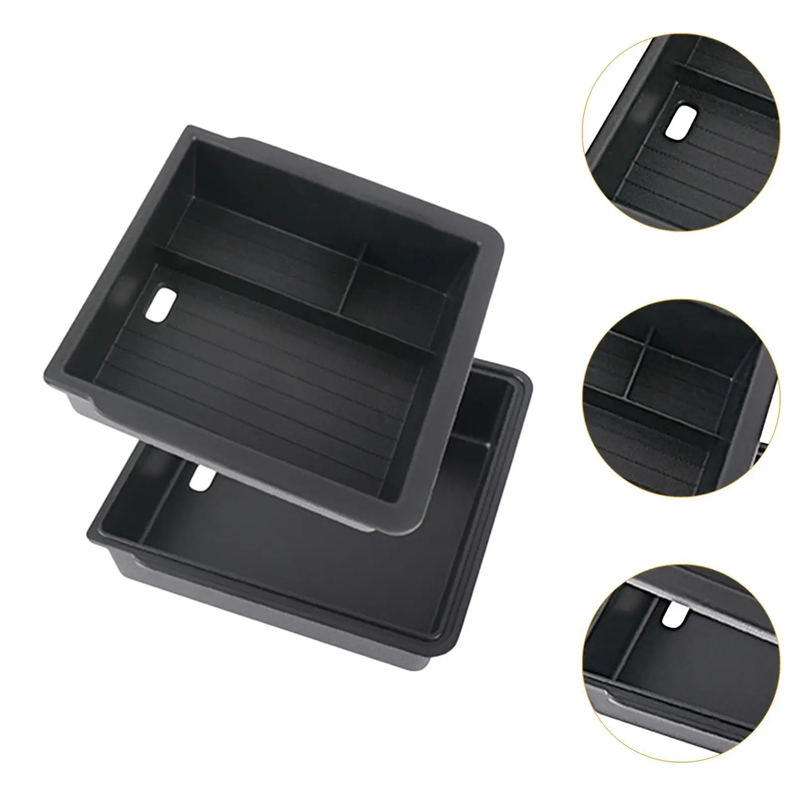 Double Layers Armrest Storage Box Replacement 17x17.5x5cm Holder Container for Versatile Car Interior Parts