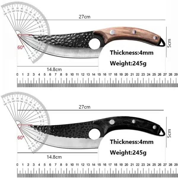 Stainless Steel Kitchen Boning Knife Fishing Knife Meat Cleaver Handmade Forged Chef Outdoor Cooking Cutter Butcher Knife Tool - Image 2