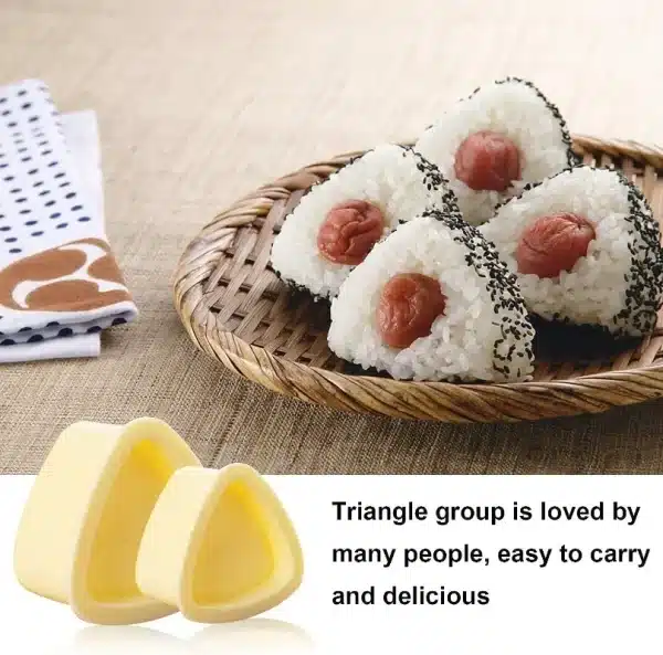 Kitchen DIY Sushi Mold Sushi Maker Onigiri Rice Ball Food Press Triangular Sushi Maker Mold Japanese Bento Kitchen Gadget Sets - Image 4