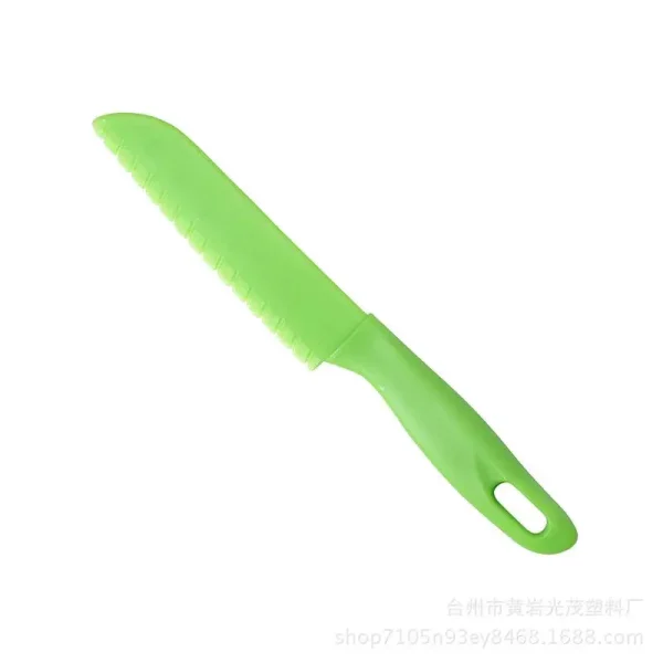 Sawtooth Cutter Plastic Fruit Knife Safe Kitchen Knife Kids Chef For Bread Lettuce Toddler Cooking Knives Children Paring Knives - Image 6