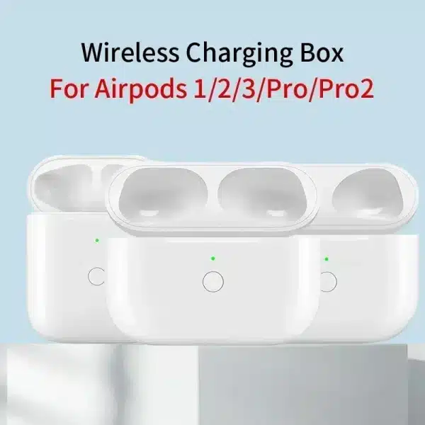 Type-C For Airpods Pro 1/2/3 Charger Case Replacement Wireless Charging Box Bluetooth Earphone 680mAh Battery with LED Light